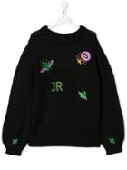 John Richmond Junior Embroidered Jumper - Black