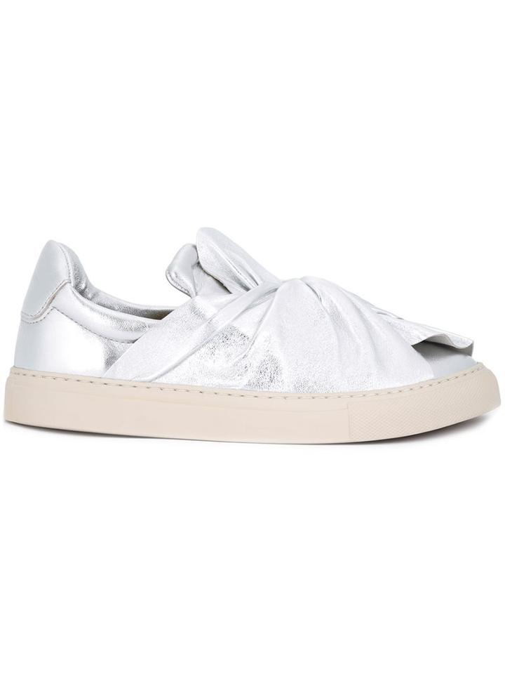 Ports 1961 Metallic Bow Slip-on Sneakers