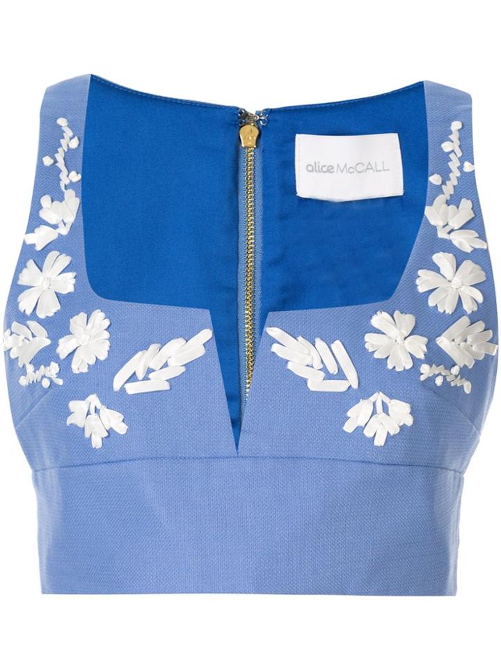 Alice Mccall Pastime Paradise Cropped Top - Blue