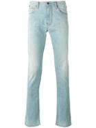 Armani Jeans Straight Leg Jeans, Men's, Size: 34, Blue, Cotton/spandex/elastane
