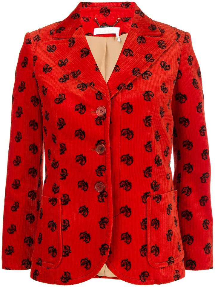 Chloé Embroidered Blazer