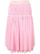Comme Des Garçons Vintage Gathered Geometric Skirt - Pink & Purple