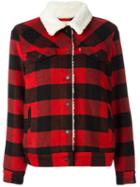 Levi's Checked Jacket, Women's, Size: Large, Red, Polyester/wool