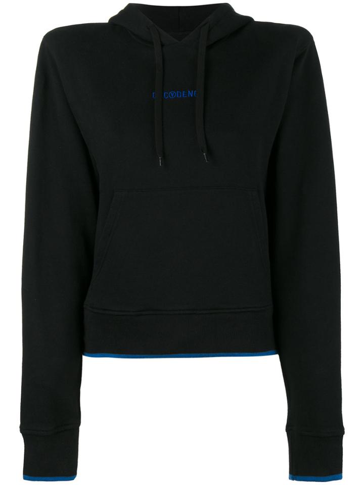 Filles A Papa Beni Padded Long Sleeve Hoodie - Black