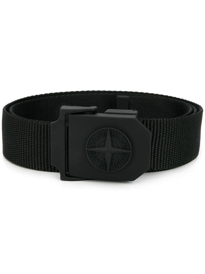 Stone Island Canvas Belt - Black