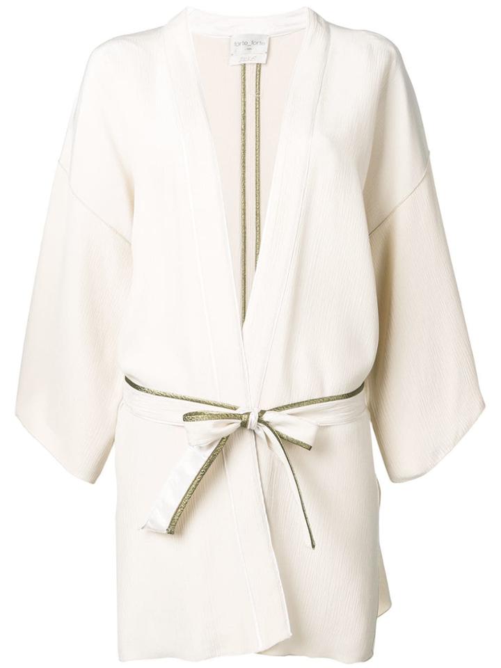 Forte Forte Belted Kimono Jacket - Neutrals