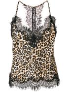 Gold Hawk Leopard Print Camisole - Brown