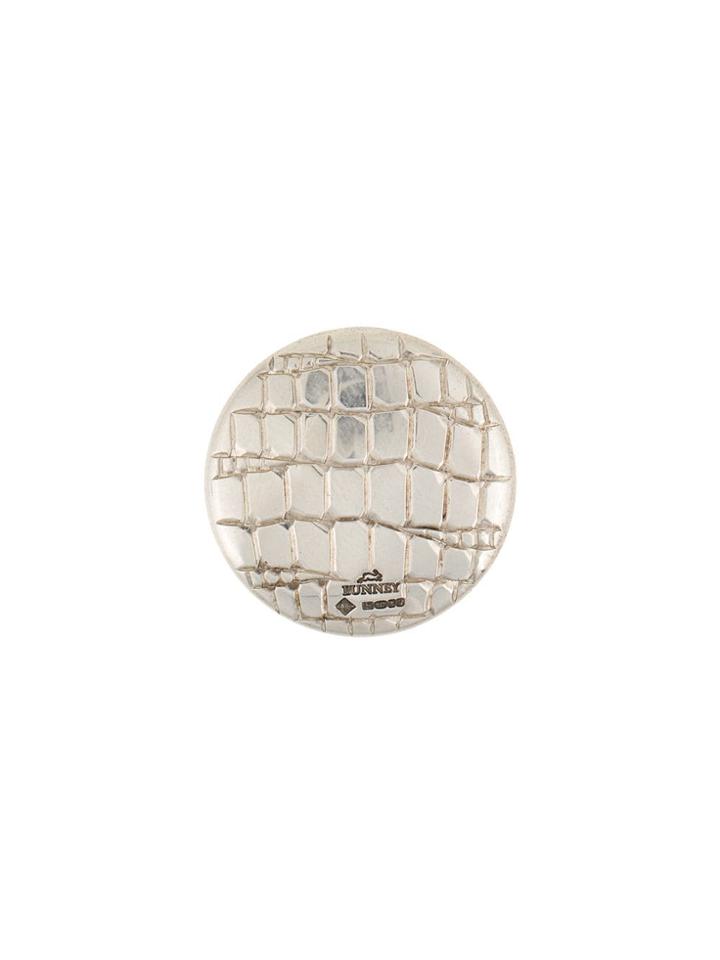 Bunney Crocodile Embossed Pin - Metallic