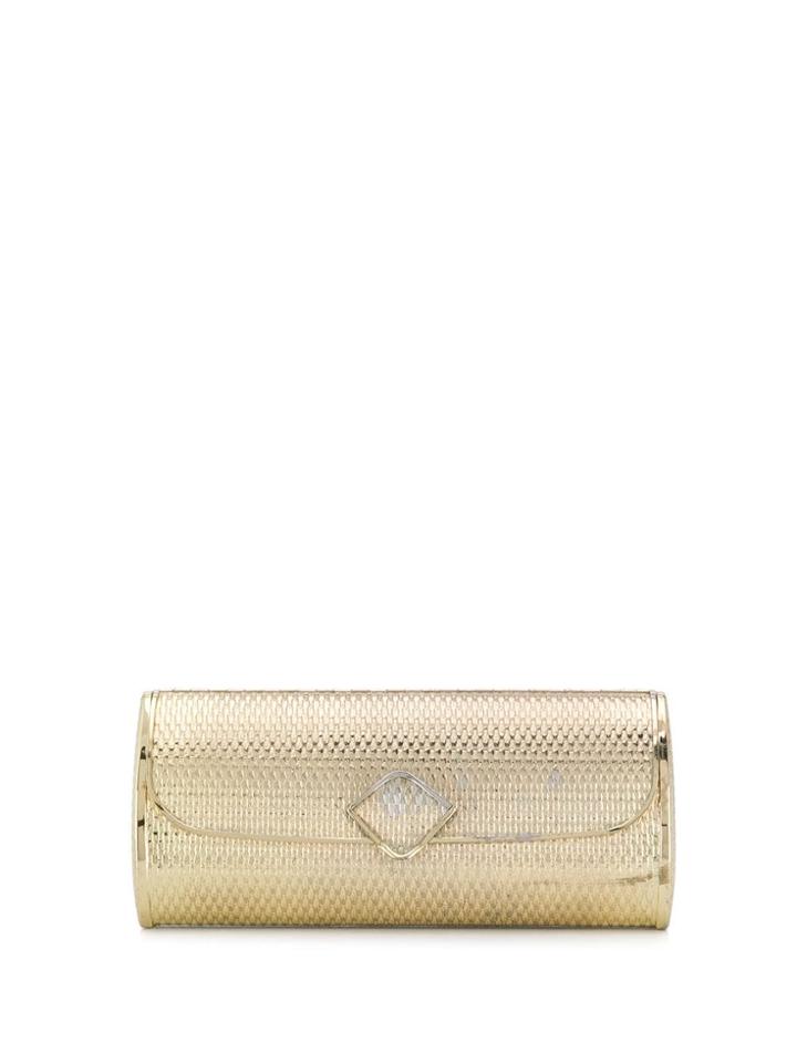 A.n.g.e.l.o. Vintage Cult 1970s Barrel Structured Clutch - Gold