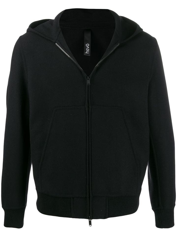 Hevo Zip Up Hoodie - Black