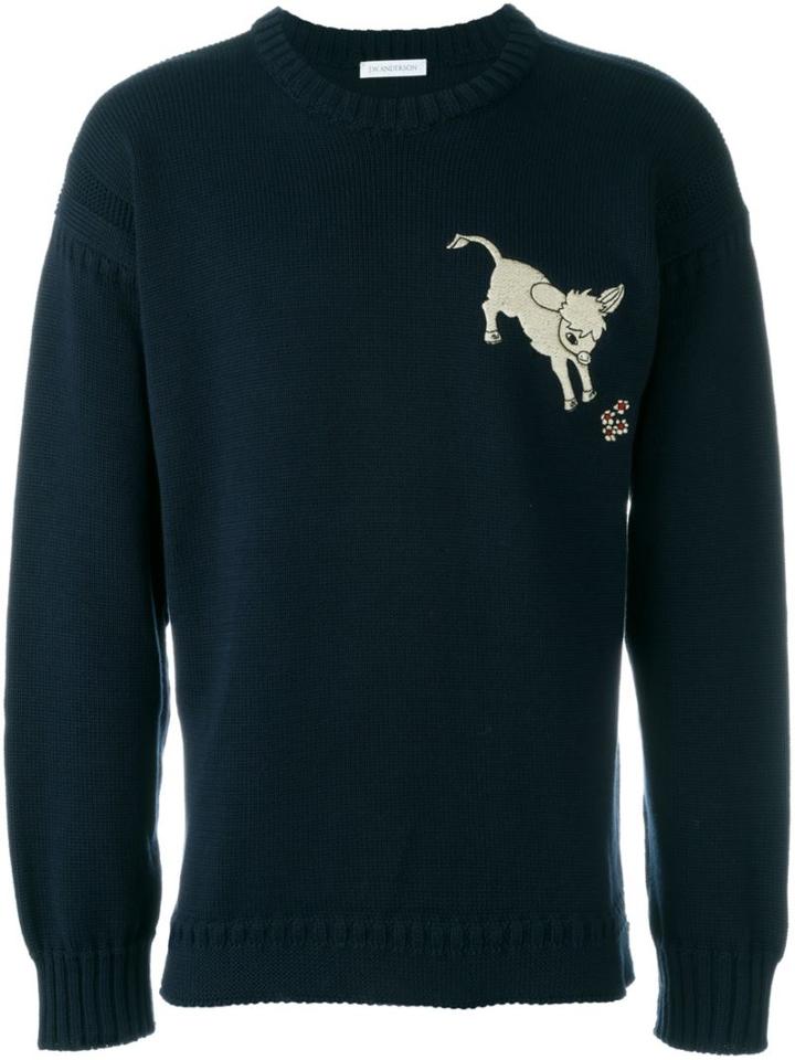 J.w.anderson Embroidered Donkey Sweatshirt