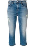 Emporio Armani Short Faded Jeans - Blue