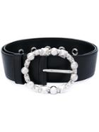 Miu Miu Studded Buckle Belt - Black