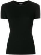 Dsquared2 Logo Detail Rib Knit T-shirt - Black