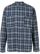 Bassike Checked Chest Pocket Shirt - Blue