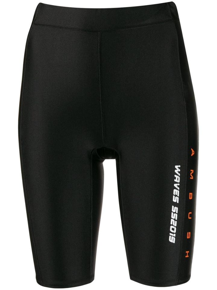 Ambush Waves Surf Nylon Shorts - Black