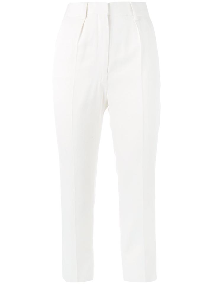 Iro Cropped Slim Trousers - White
