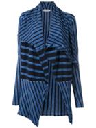 Mara Mac Irregular Striped Cardigan - Blue