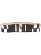 Dsquared2 Checkerboard Hook Fastening Belt - Black
