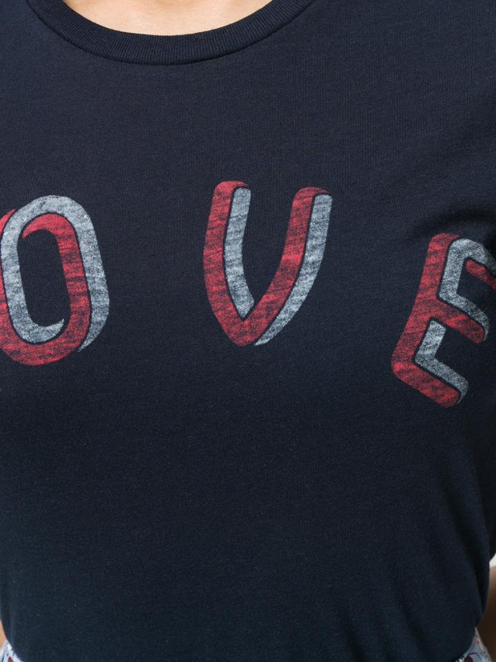 Zoe Karssen Love Printed T-shirt - Blue