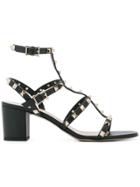Valentino Valentino Garavani Rockstud Strap Detail Sandals - Black