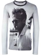 Dolce & Gabbana Photo Print Sweatshirt, Men's, Size: 46, Grey, Cotton