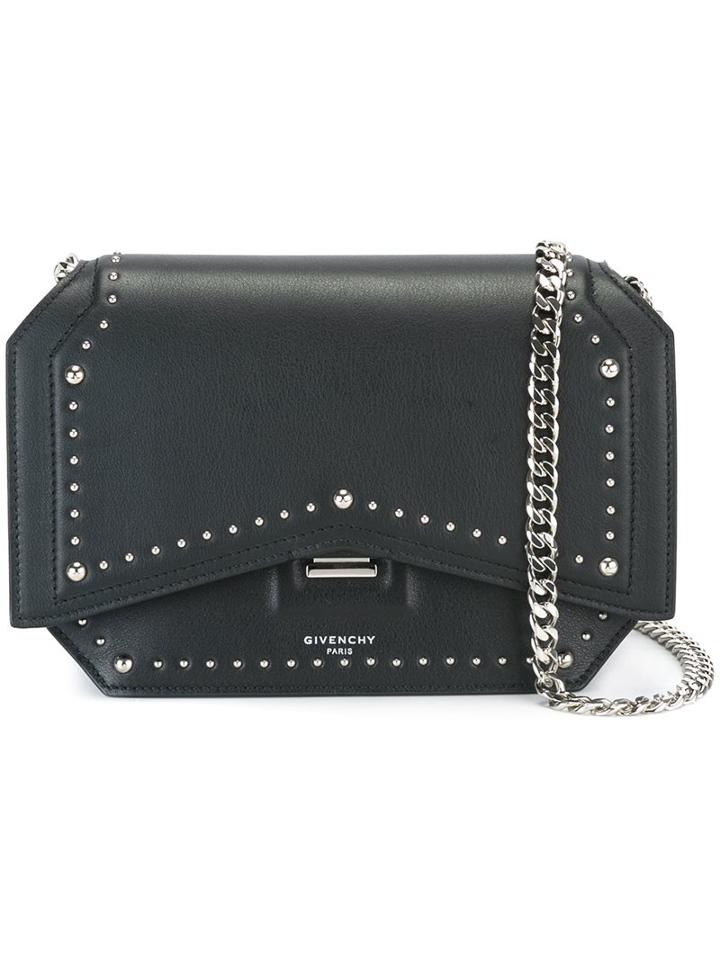 Givenchy Mini 'bow Cut' Shoulder Bag, Women's, Black, Calf Leather