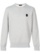 Alexander Mcqueen - Skull Applique Sweatshirt - Men - Cotton - S, Grey, Cotton