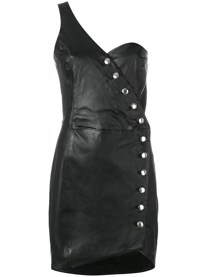 Iro Clemay One Shoulder Dress - Black
