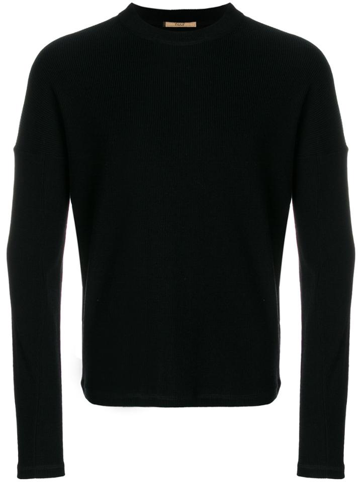 Nuur Crew Neck Pullover - Black