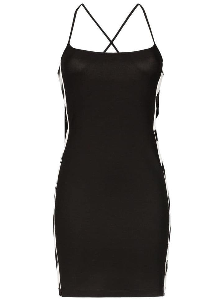 Off-white Diagonal Stripe Mini-dress - Black