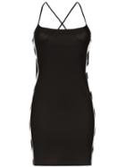 Off-white Diagonal Stripe Mini-dress - Black