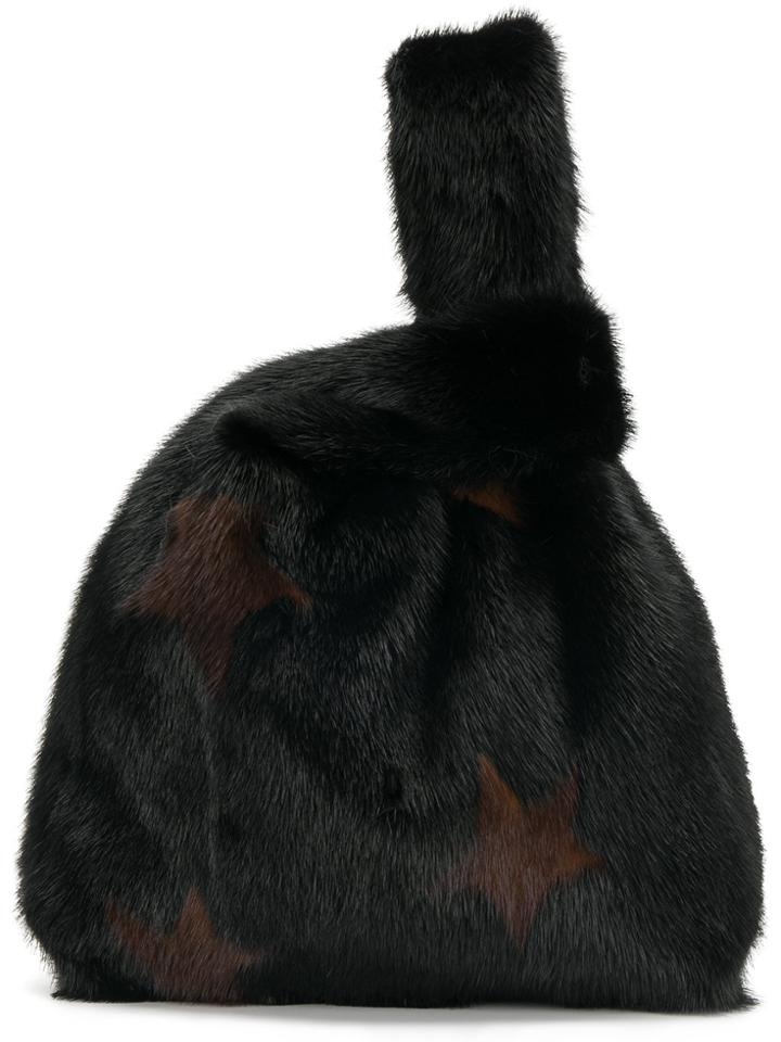 Simonetta Ravizza Furrissima Star Tote - Black