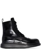Alexander Mcqueen Chunky Sole Derby Boots - Black