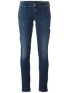 Diesel Grupee Skinny Jeans, Women's, Size: 24/32, Blue, Spandex/elastane/cotton
