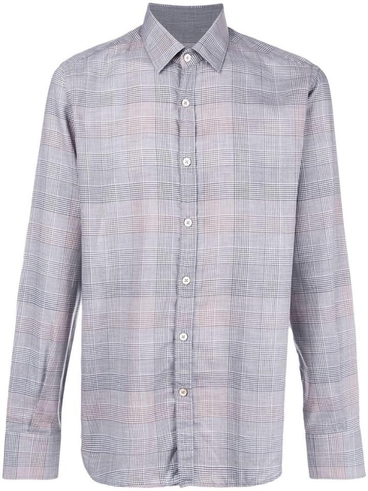 Canali Plaid Shirt - Grey