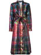 Toga Foil Bow Dress - Multicolour