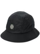 Stone Island Logo Bucket Hat - Black