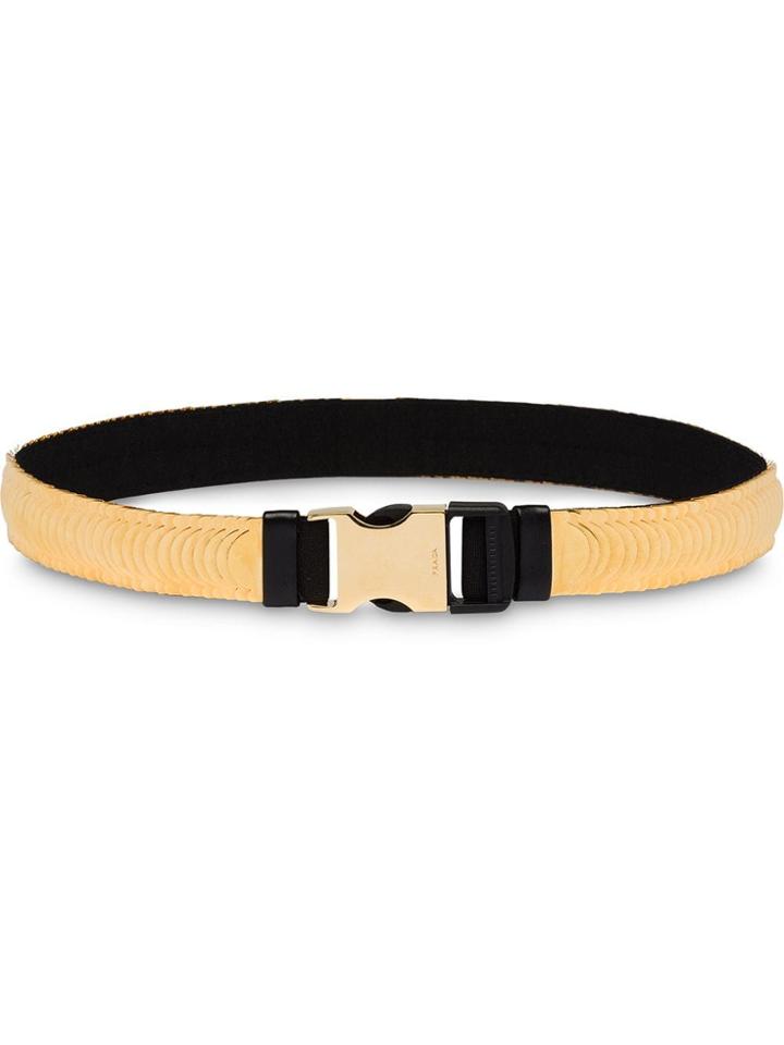 Prada Elasticized Waist Belt - Gold