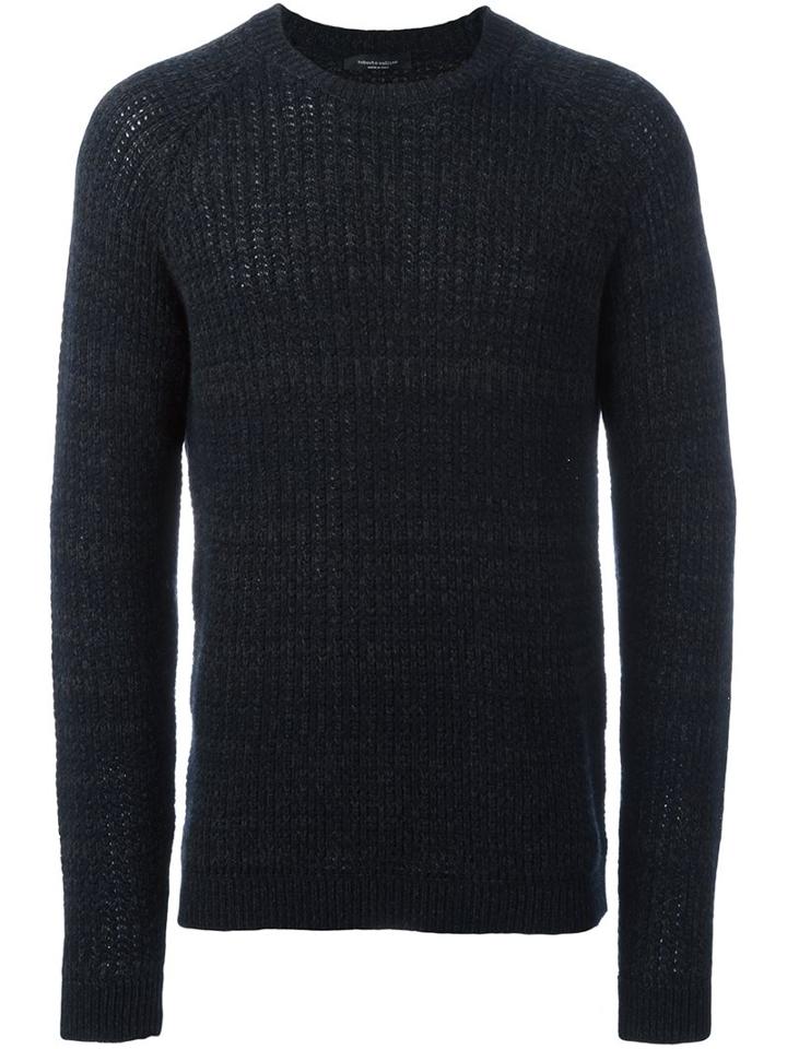 Roberto Collina Crew Neck Jumper, Men's, Size: 48, Grey, Cashmere