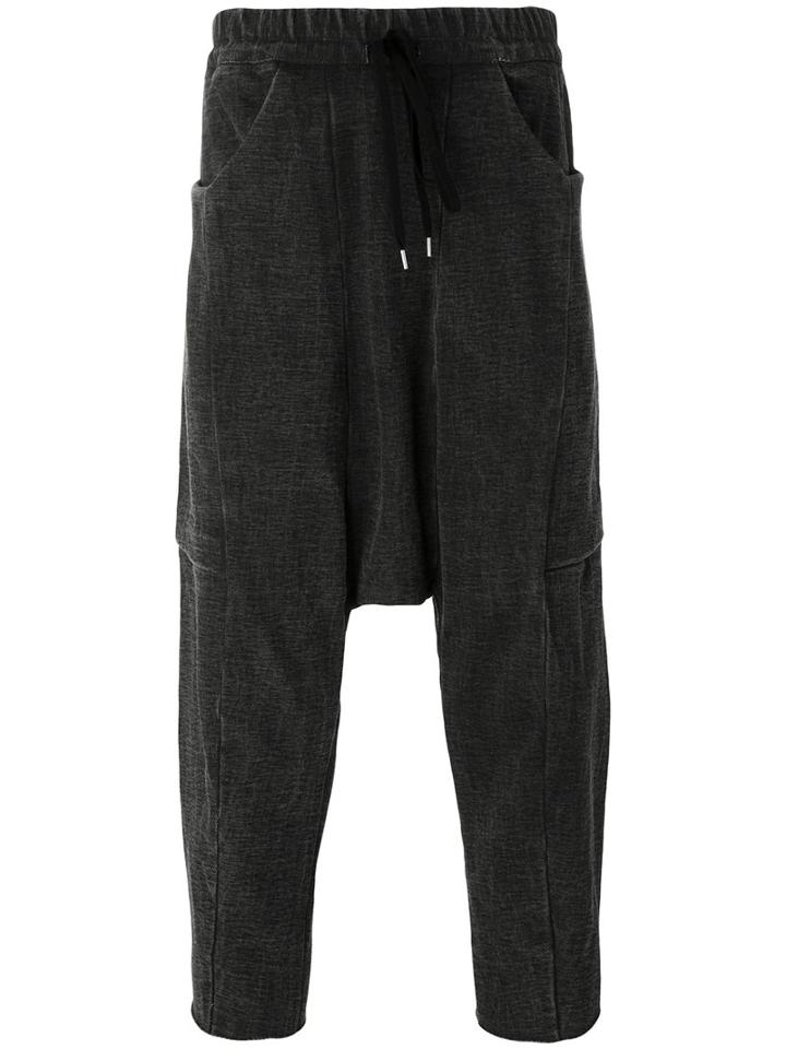 The Viridi-anne - Drop Crotch Pants - Men - Cotton - 3, Grey, Cotton