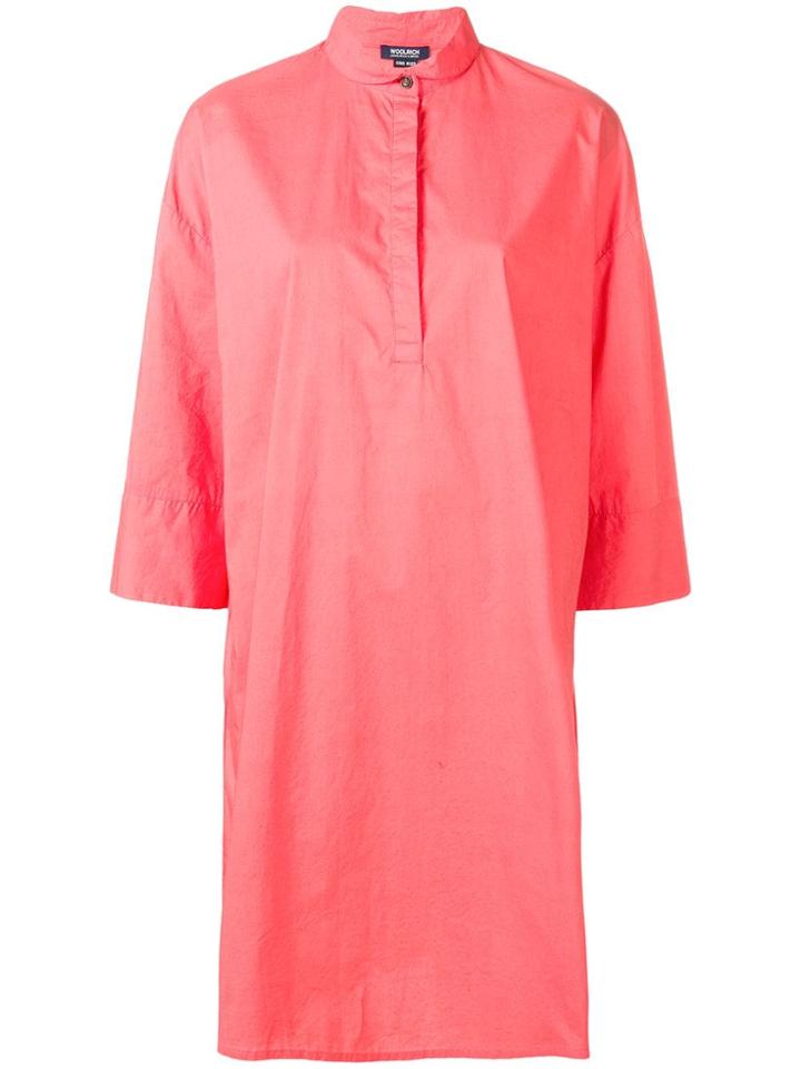 Woolrich Flared Shirt Dress - Pink