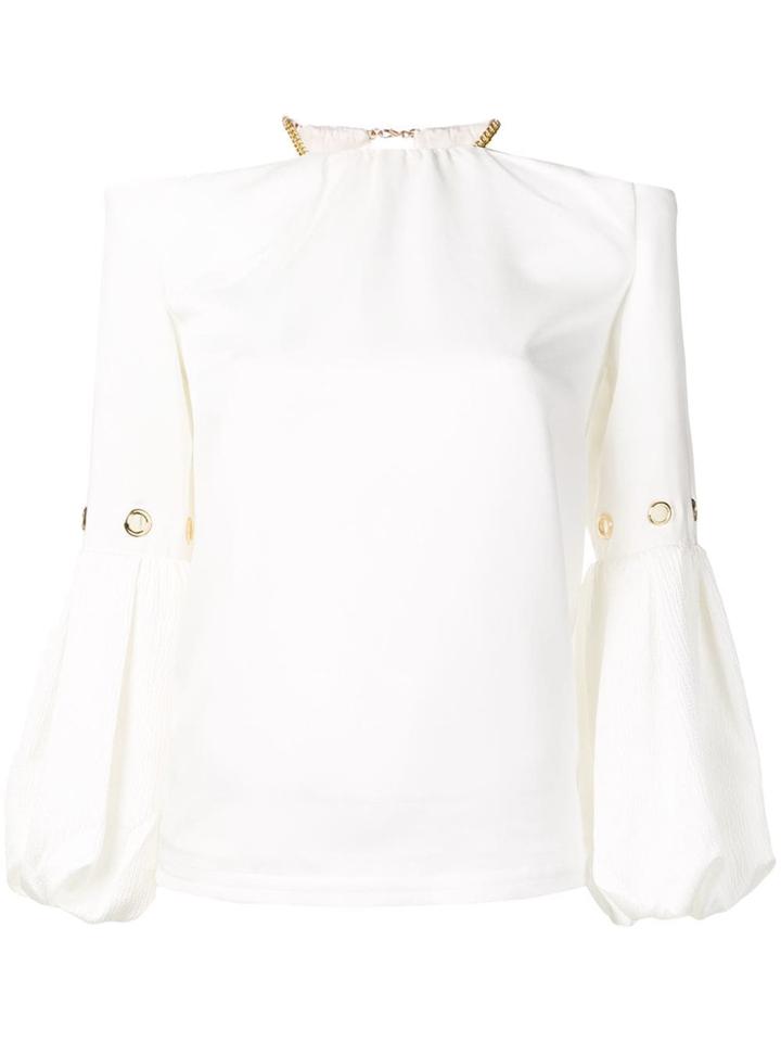 Self-portrait Off-shoulder Blouse - White