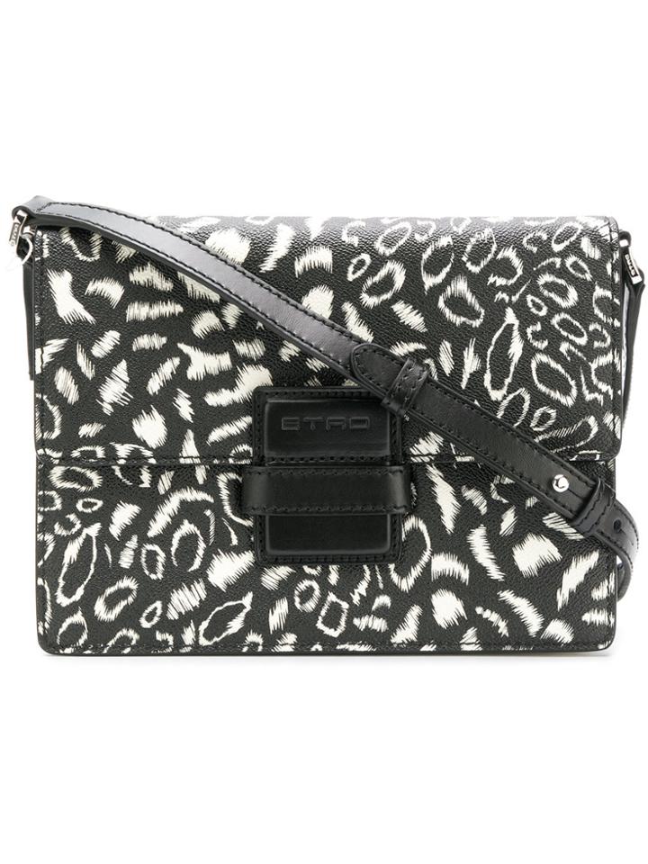 Etro Contrast Satchel Bag - Black