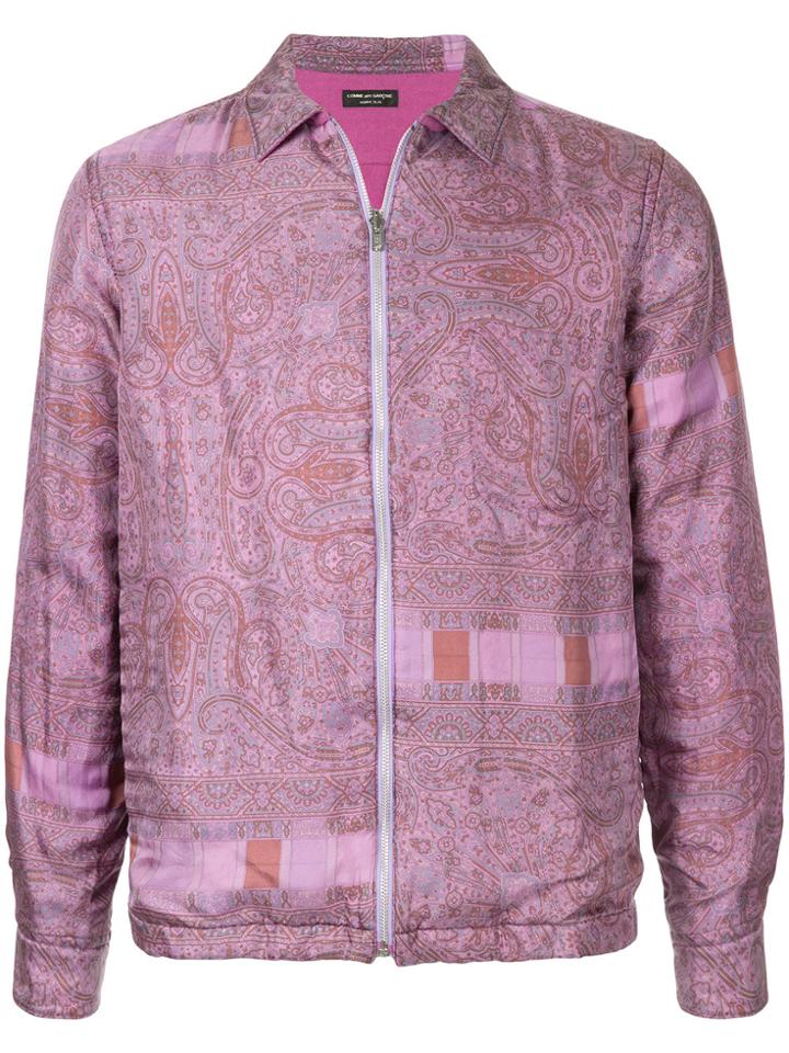 Comme Des Garçons Vintage Paisley And Aztec Print Jacket - Pink &