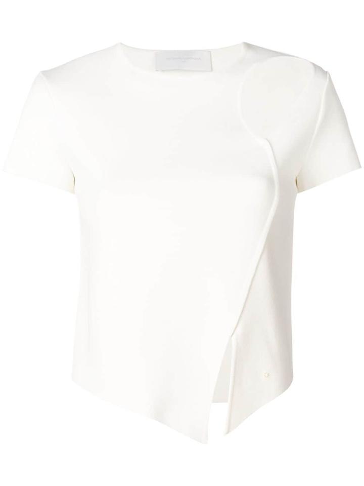 Esteban Cortazar Tear Drop Shortsleeved Sweater - White
