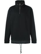 Mcq Alexander Mcqueen Zipped Collar Hoodie, Men's, Size: Xl, Black, Cotton/polyester
