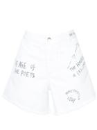 Each X Other All Over Denim Shorts - White