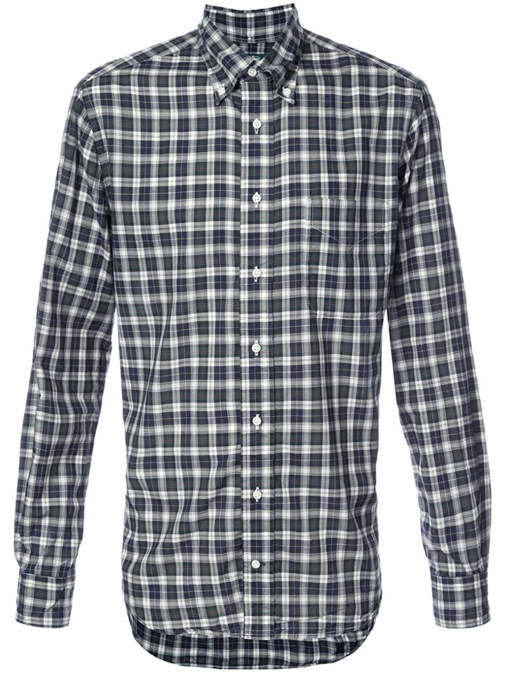 Gitman Vintage Checkered Shirt - Green
