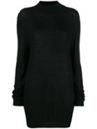 Ann Demeulemeester Oversized High-neck Sweater - Black